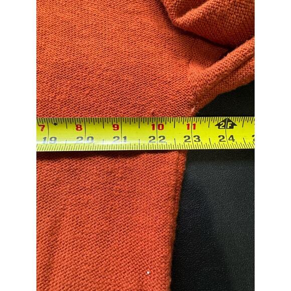 Madewell Clairview Hoodie Sweatshirt Pullover Knitted Cropped Orange Size Large - Picture 9 of 10